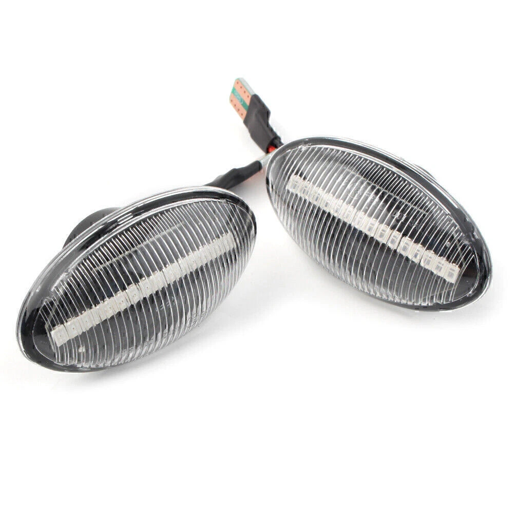 LED Clear Dynamic Side Marker Lights for Mini Cooper R50 R52 R53 (2002-2008)