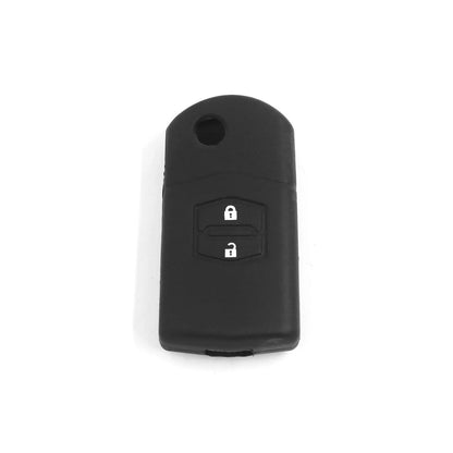 Black Silicone Key Fob Holder Case for Mazda 3 5 6 (2004-2023)