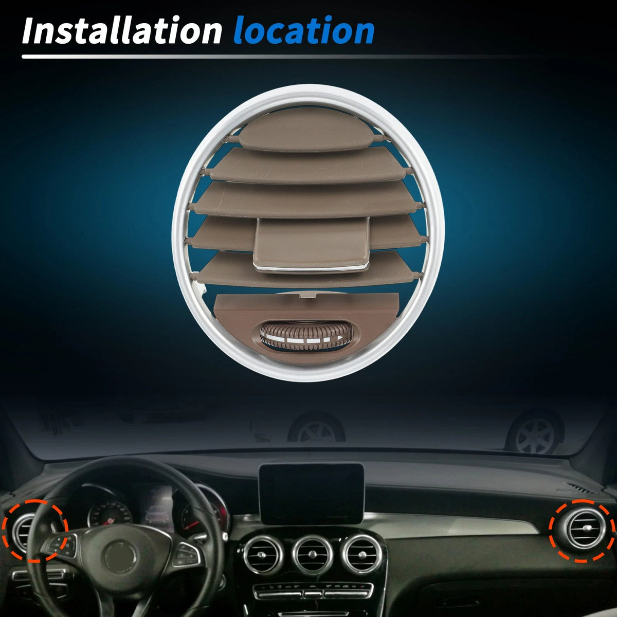 A/C Air Vent Grill for Mercedes Benz X164 GL 350 450 (2007-2012)