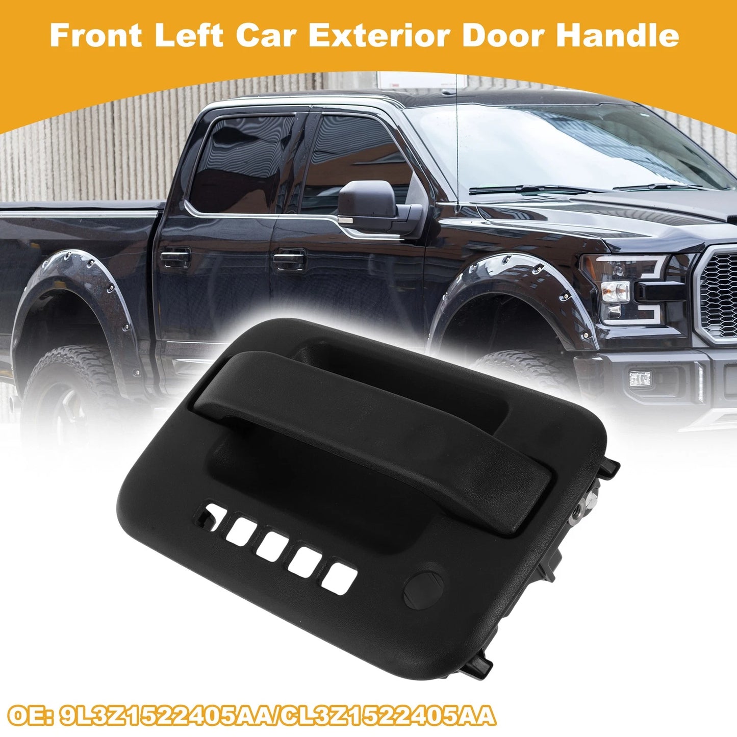Front Left Exterior Door Handle for Ford F150 (2004-2014) Black