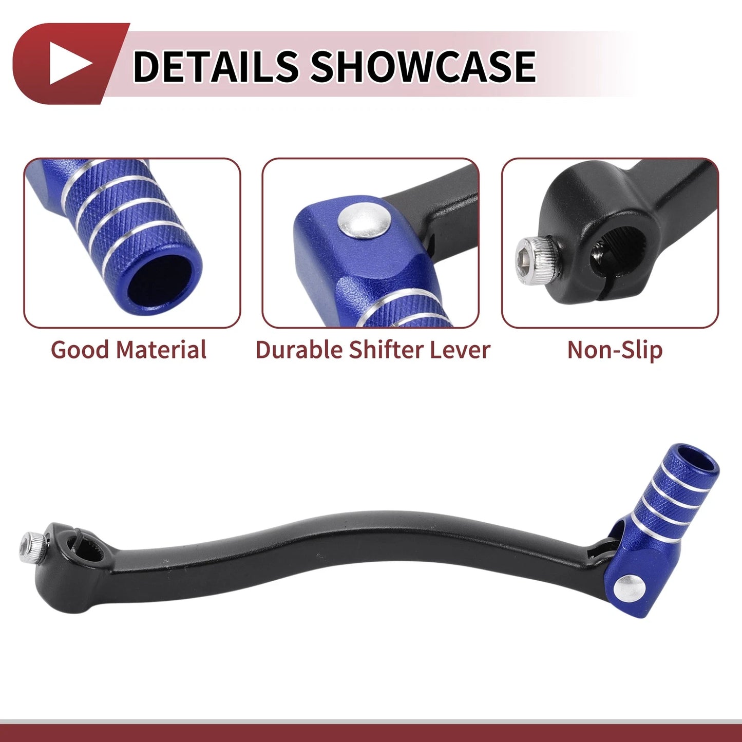 Foldable Gear Shifter Lever Black Blue for Kayo T6