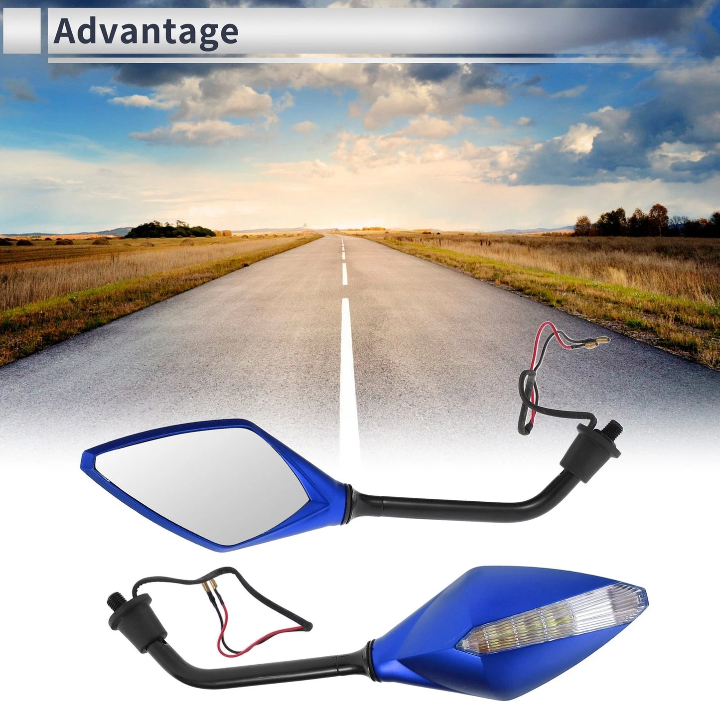 M10 / 1 Set / Motorcycle Rear View Mirrors for M10
