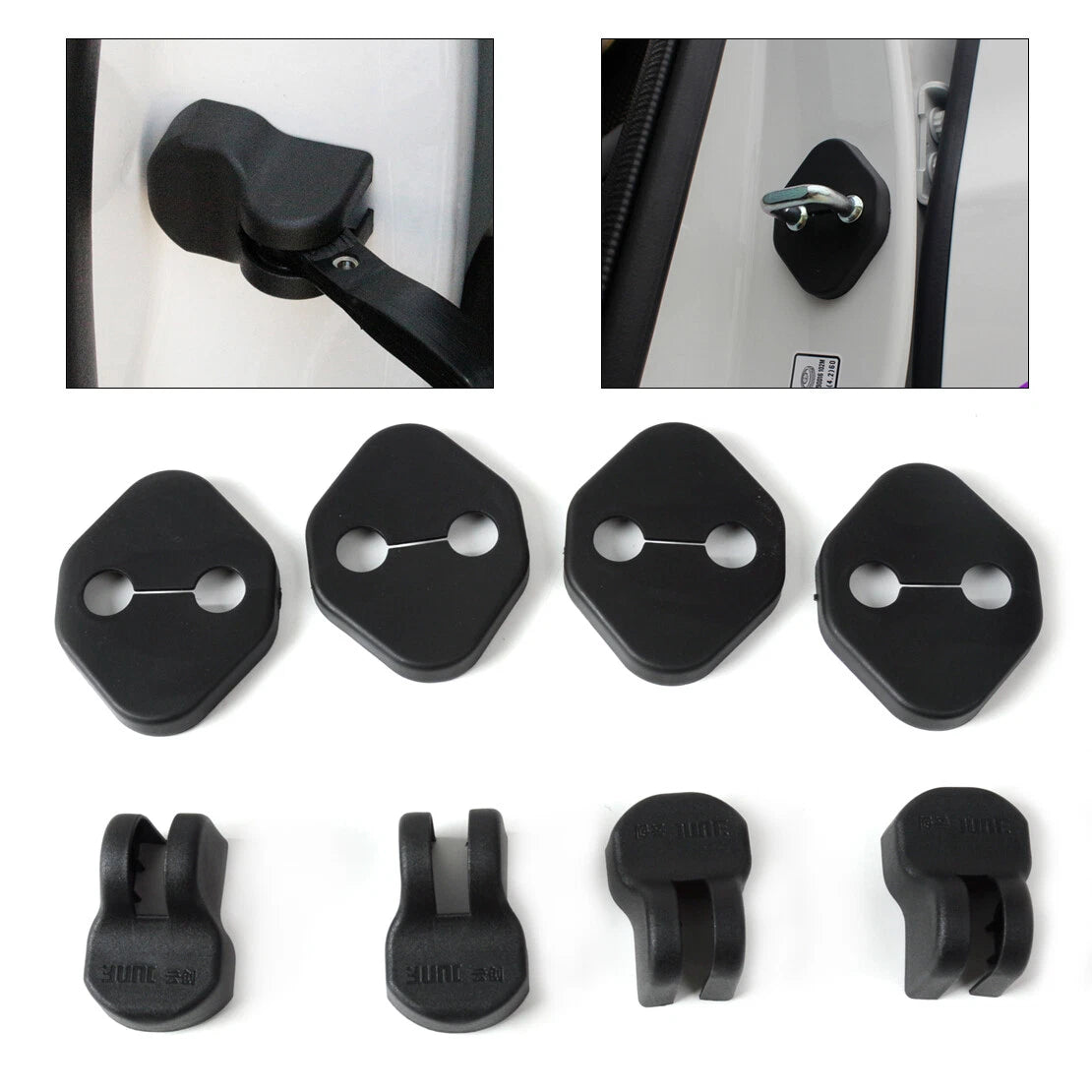 Door Striker Lock Protector & Check Arm Cover for Honda Accord, Civic (2003-2023)