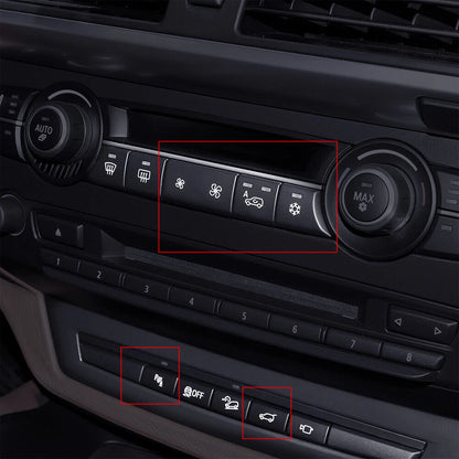 A/C Switch Control Button Cover Trim for BMW X6 E71 (2008-2014)