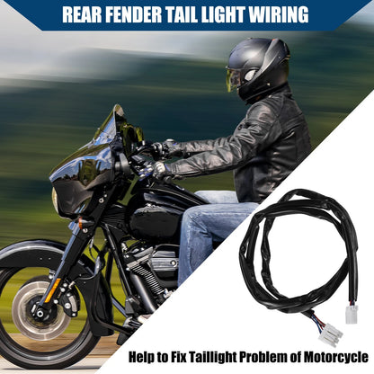 Motorcycle Rear Fender Tail Light Harness for Harley Davidson Sportster Dyna
