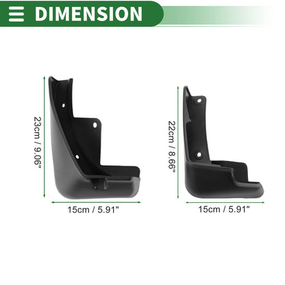 Mud Flaps Splash Guards 1 Set for Nissan Sylphy (2020-2022)