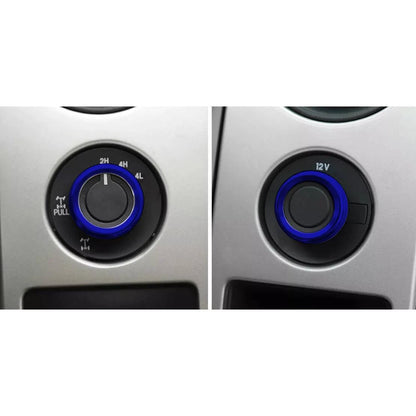 4 x 4WD Headlight Switch Knob Cover Trim Ring for Ford F150 (2009-2014)