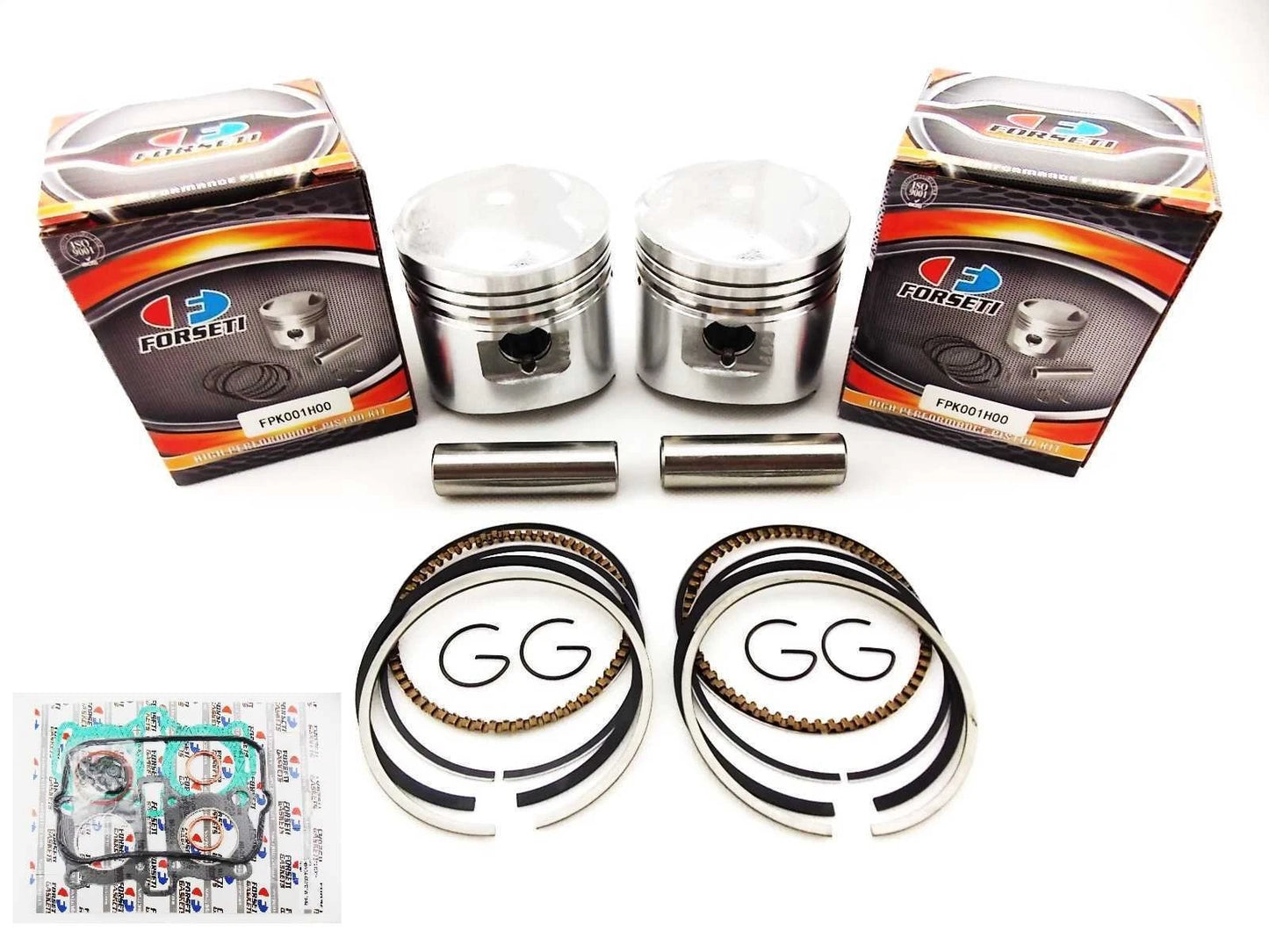 1. 1.00mm O/S Top End Kit for Honda CB250T (1978-1979)  
2. 63mm Piston Rings & Gasket for Honda CB250T (1978-1979)
