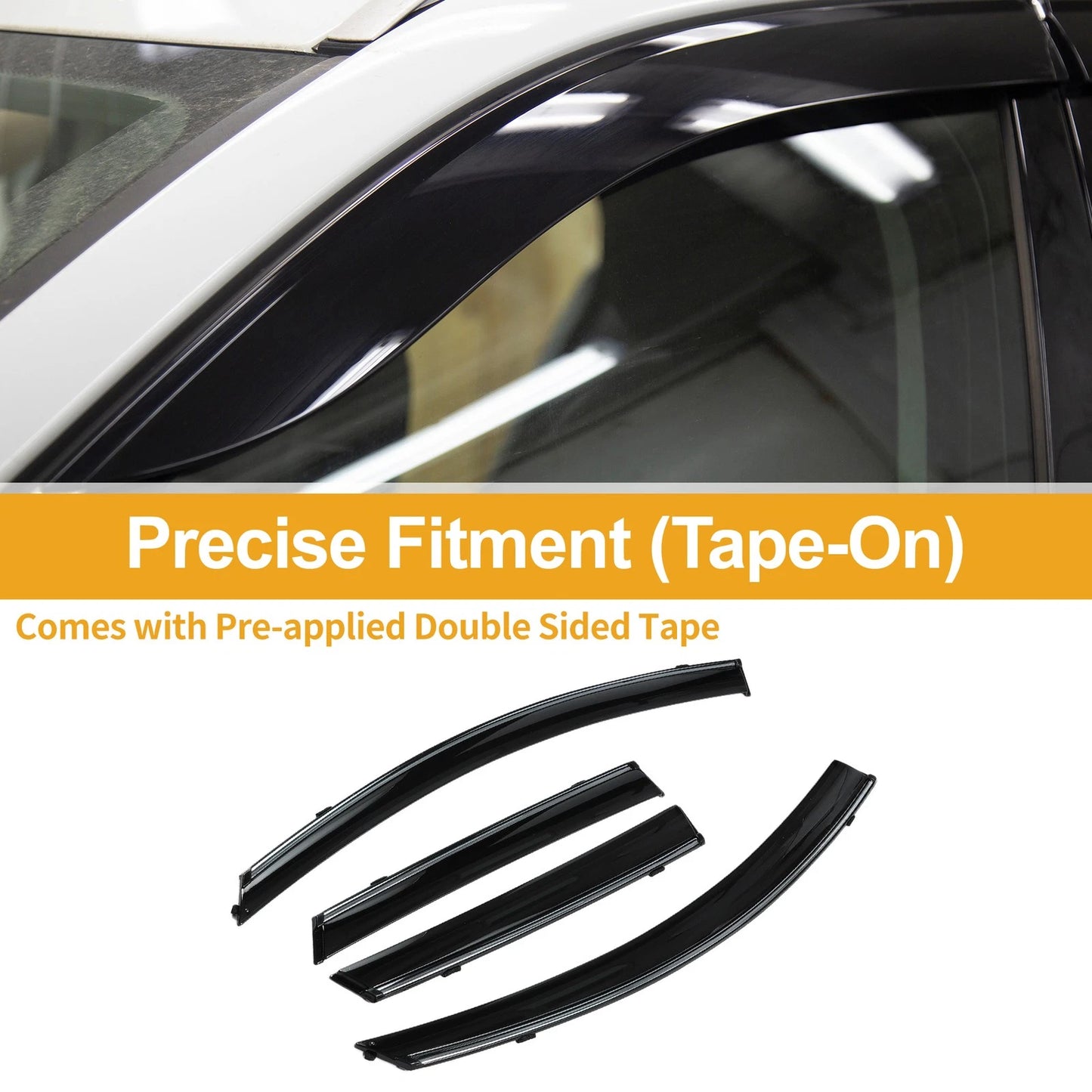Window Deflectors for Mazda 3 Hatchback 2010-2013 Side Vent Visors 1 Set