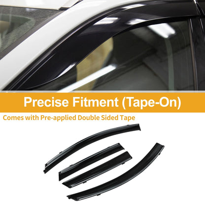 Window Deflectors for Mazda 3 Hatchback 2010-2013 Side Vent Visors 1 Set