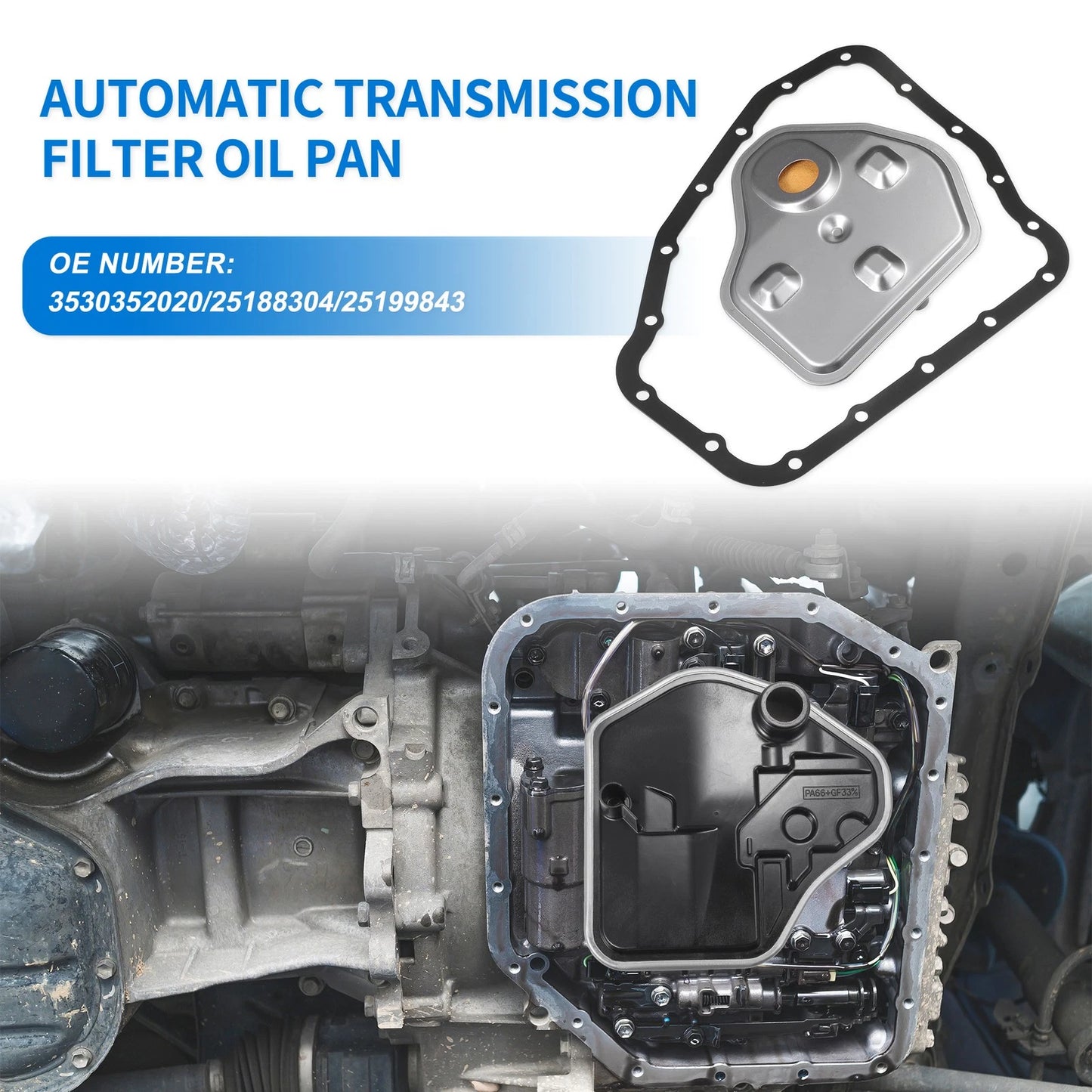 Transmission Filter Oil Pan Gasket Kit for Chevrolet