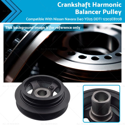 Crankshaft Harmonic Balancer Pulley for Nissan Navara D40 (2005-2015)
