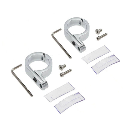 1 1/4" Chrome Universal Handlebar Mounts for Harley