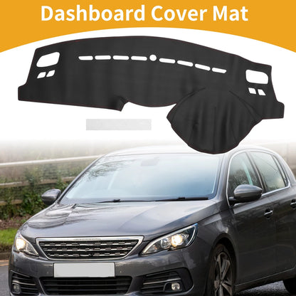 Dashboard Cover Mat for Peugeot 308 2007-2013 Black Red