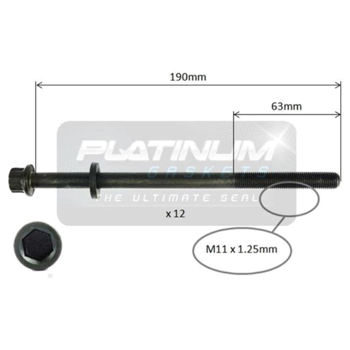 Cylinder Head Bolt Set for Subaru Impreza GC GF 2.0L EJ20E (1996-1999)