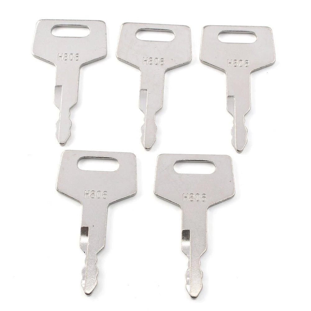 5 x H806 Ignition Keys for Takeuchi Heavy Equipment (7001-00019)