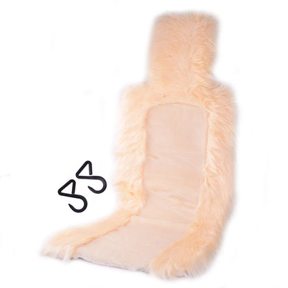 Beige Front Seat Cover Soft Cushion Pad Protector for Car