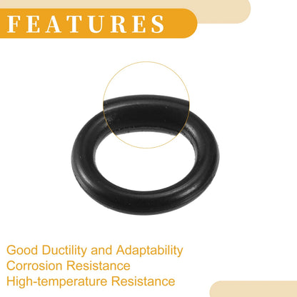 Fuel Injector Seal O-Rings for Ford F-Series NBR Rubber Black 4 x Sets