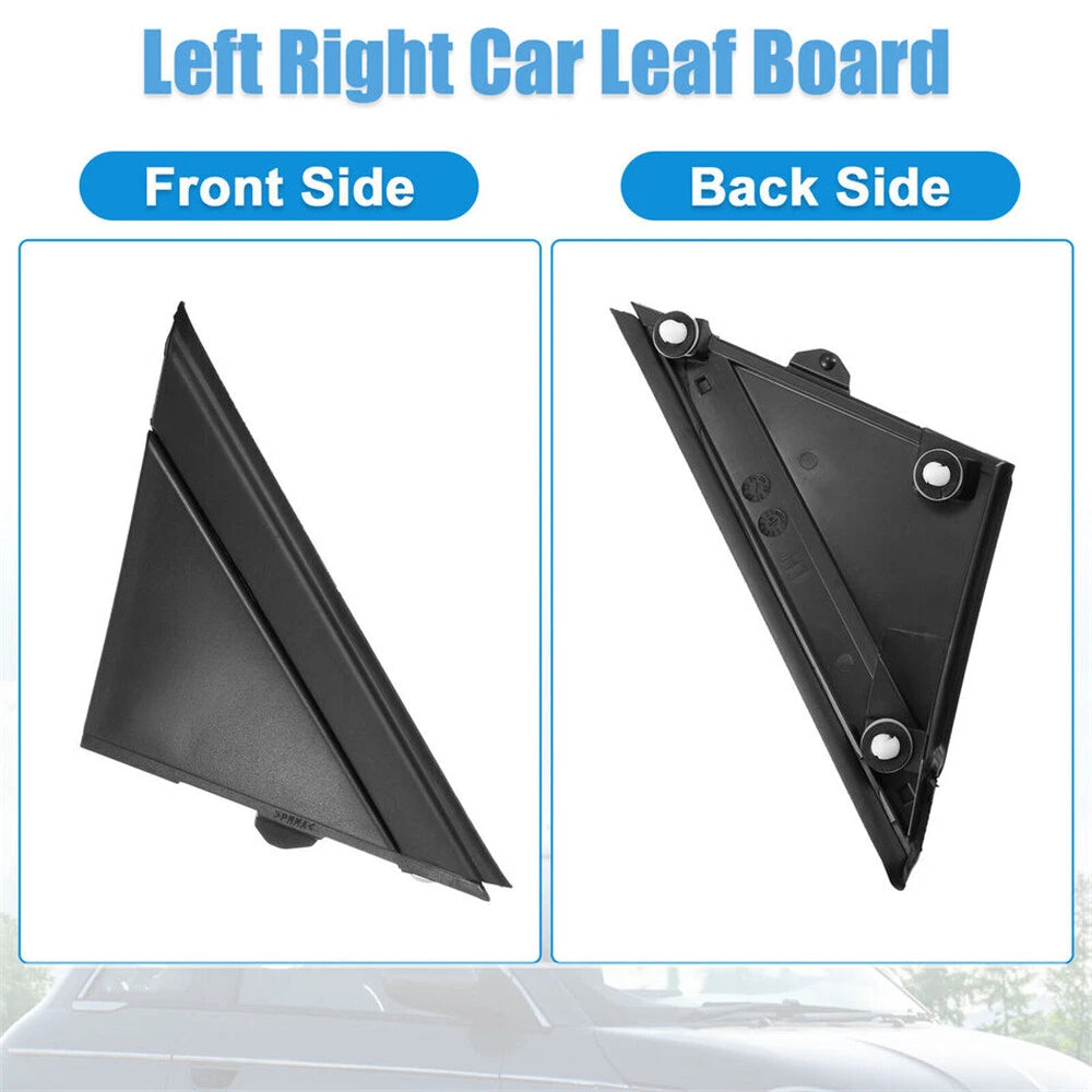 Matte Black Door Wing Mirror Covers for Fiat 500 (2012-2019)