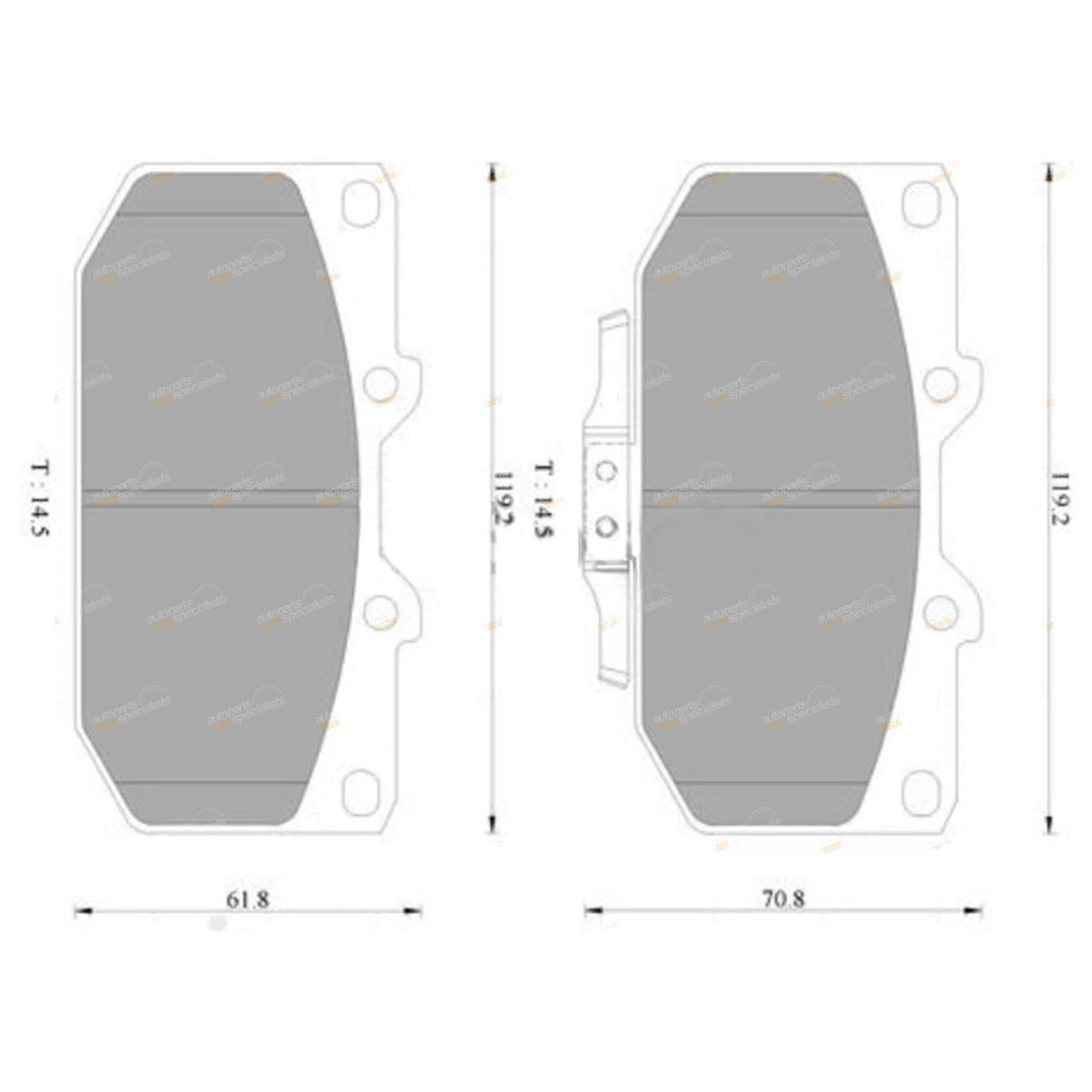 Brembo Front Disc Brake Pad Set for Subaru Impreza WRX 2.0-2.5L (1998-2007)