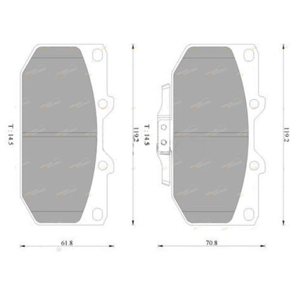 Brembo Front Disc Brake Pad Set for Subaru Impreza WRX 2.0-2.5L (1998-2007)