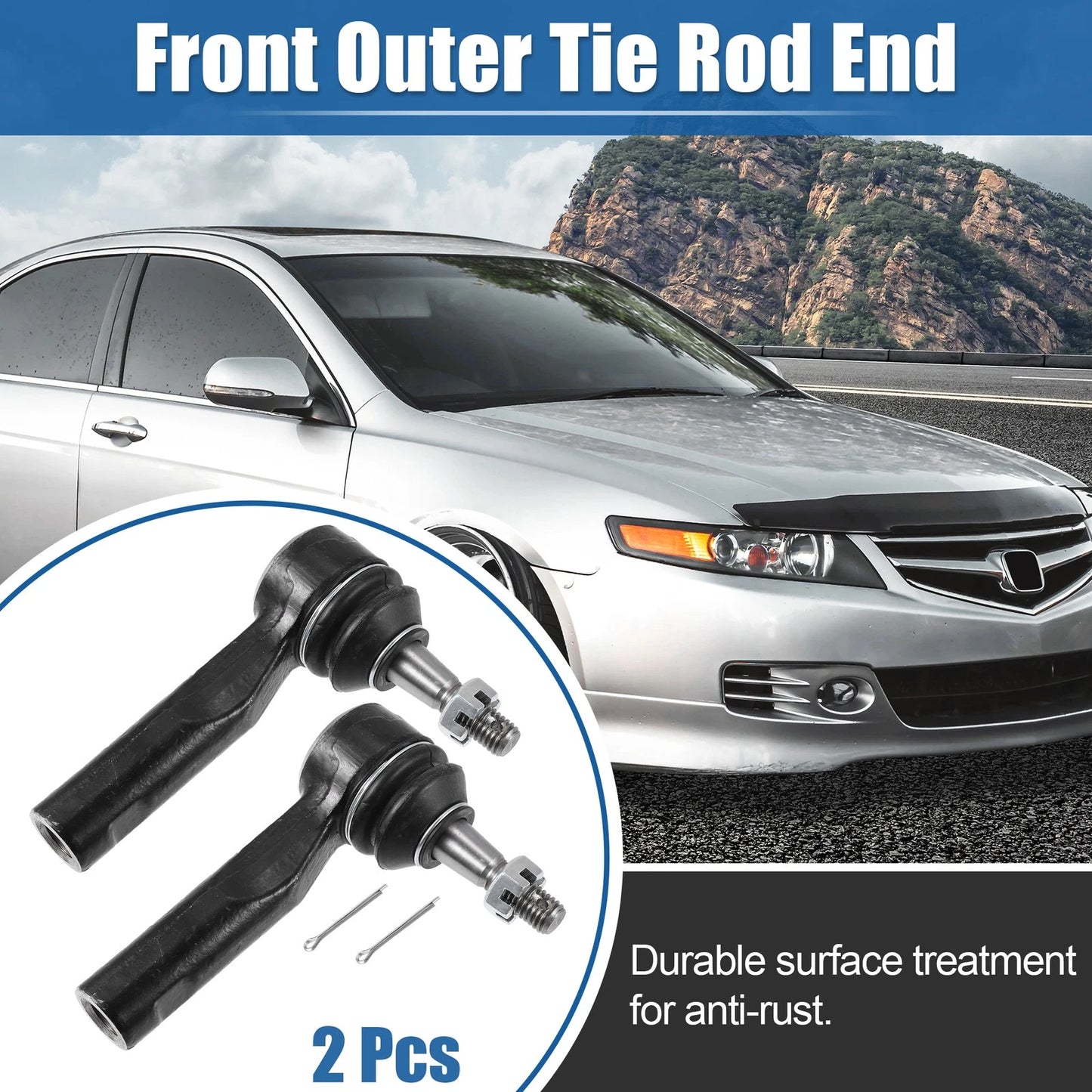 Front Outer Tie Rod End Links for Chevrolet Equinox (2005-2009)