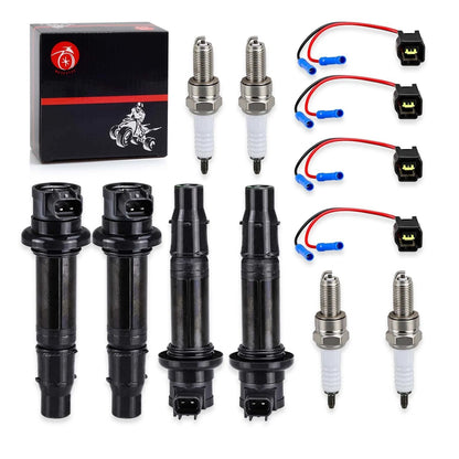 Ignition Coil & Spark Plug for YZF R6/R1/FZ1/FZS1/Vmax