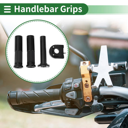 Hand Grips Cover End Grips Vertical Stripe Pattern for Motorcycle