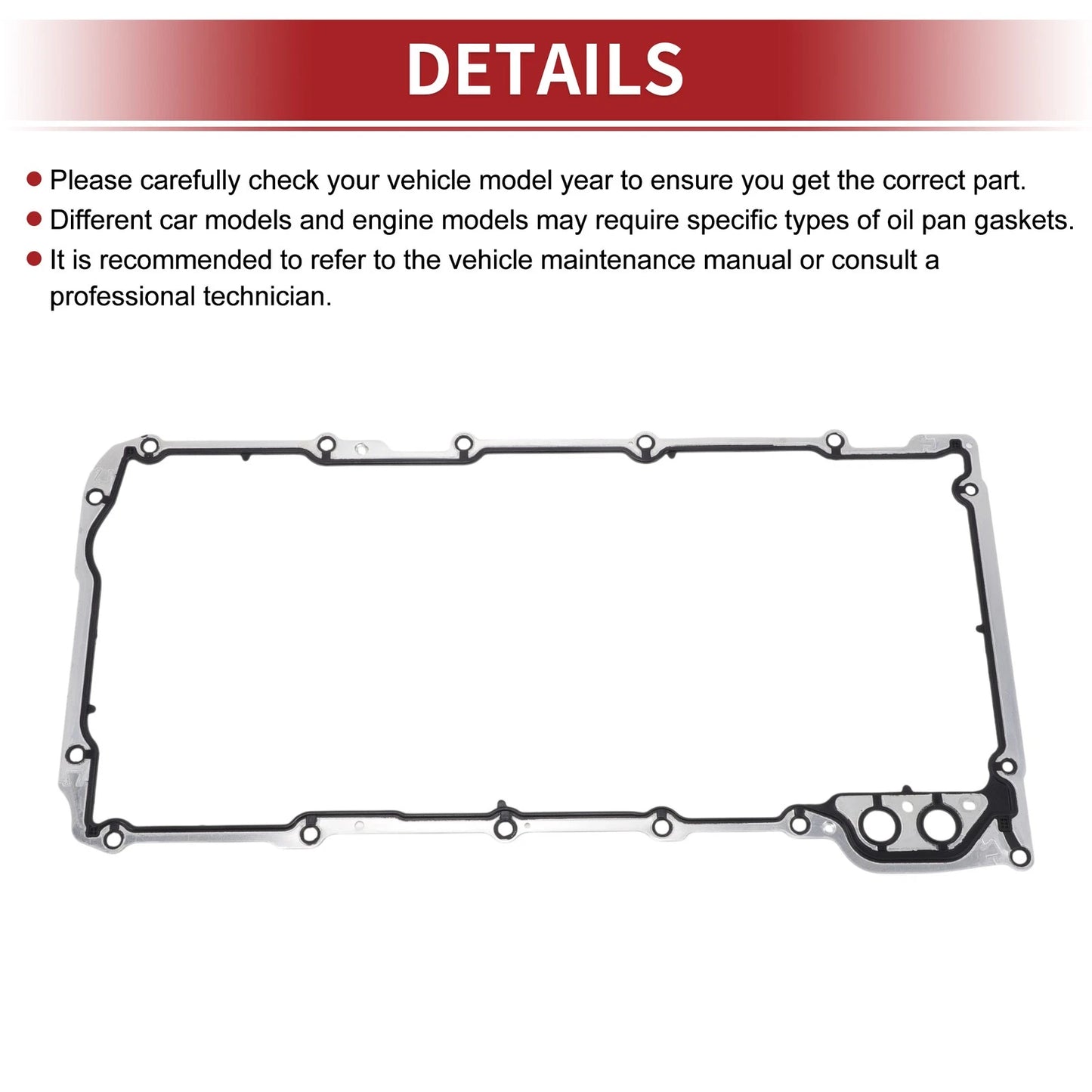 Oil Pan Gasket for Chevrolet Avalanche (2007-2013)