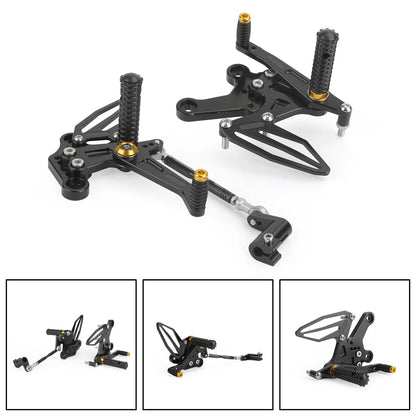 CNC Footrest System Gold for Kawasaki Z400/Ninja 400 (2018-2022)