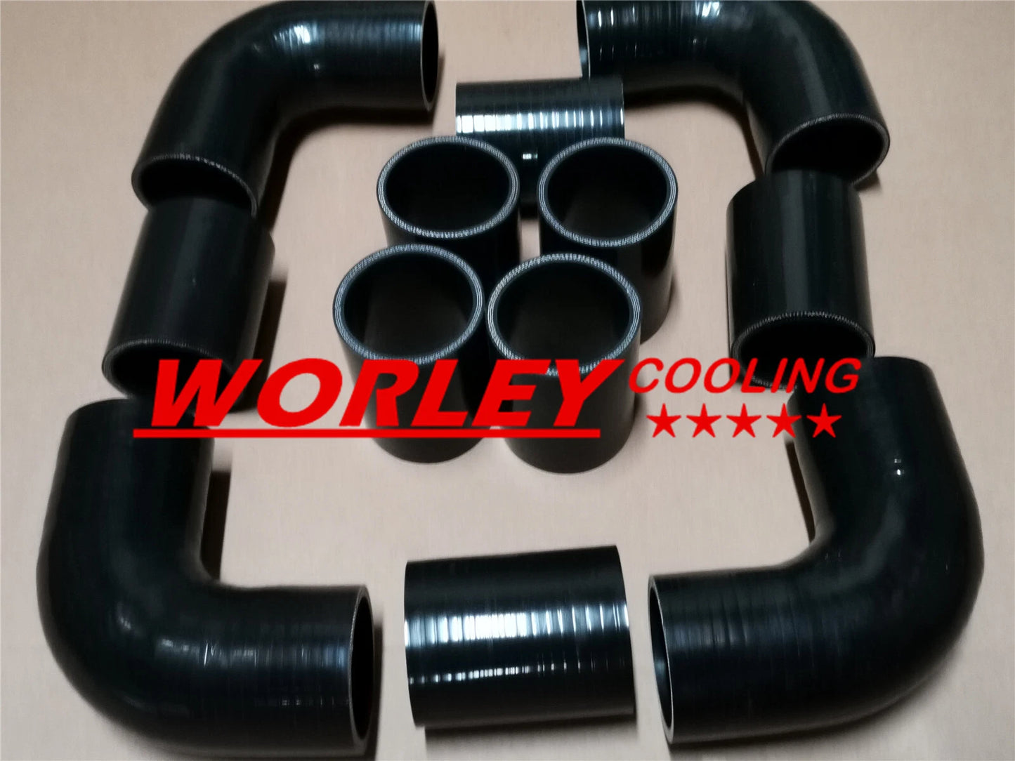 Intercooler 450x300x70mm with 76mm Piping & Silicone Hose for QLD