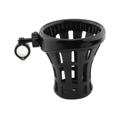 Handlebar Cup Holder Kit for 22mm-25mm Fixed Handlebars Black