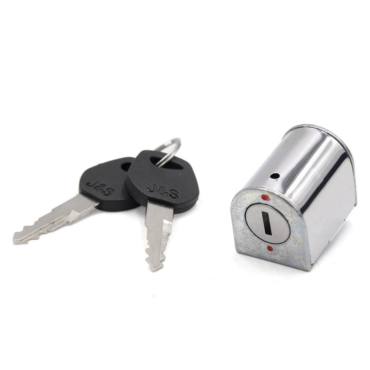 2 x Stainless Steel Motorcycle Steering Lock Silver Tone for Honda CG125