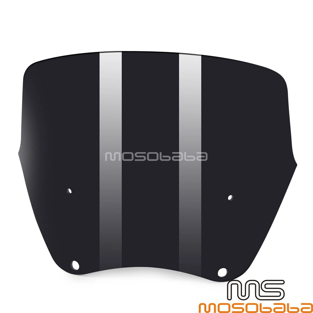 12" Smoke Windshield for Harley Dyna FatBob FXDF FXDB FXDL (1999-2017)