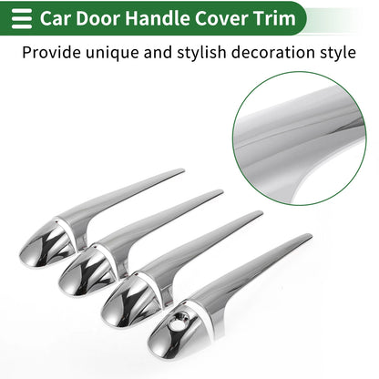 Silver Door Handle Cover Trim for Toyota RAV4 (2013-2015)