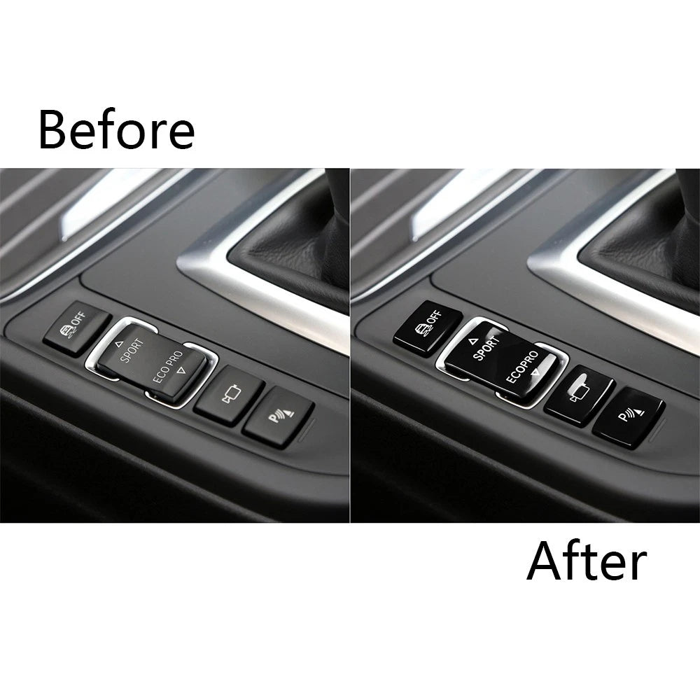 Black Gear Shift Switch Button Cover for BMW 1 2 3 4 Series (2012-2020)