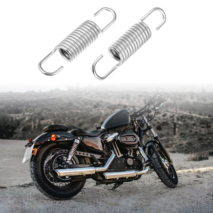 4 Pcs 6cm Silver Tone Motorcycle Brake Pedal Return Spring for Suzuki