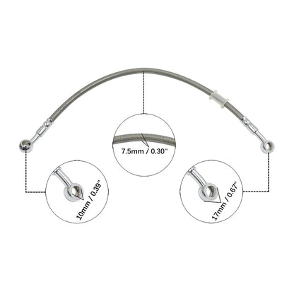 Universal 35cm Stainless Steel Clutch Hydraulic Oil Hose Line for Motorcycle
