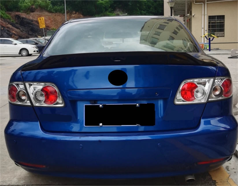 Trunk Rear R Style Spoiler Wing for Mazda 6 Sedan 2003-2008 Glossy Black