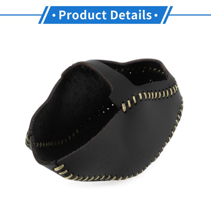 Car Gear Shift Knob Cover for Toyota RAV4 (2019-2024) Black Beige Faux Leather