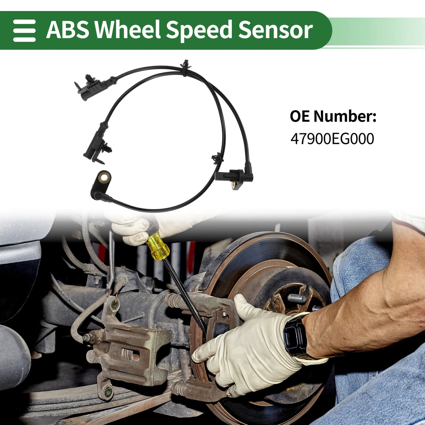 ABS Wheel Speed Sensor for Infiniti M35 M45 Rear Left/Right (2006-2010)