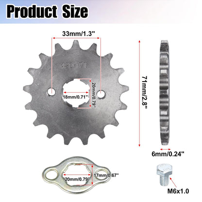 420 17T 20mm Front Sprocket for Honda