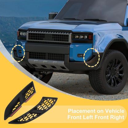 2 x Fog Light Cover Trim for Toyota Land Cruiser (2024–2025)