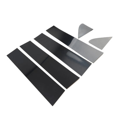 Black Window Pillar Post Door Trim for Chevrolet Silverado GMC Sierra 1500