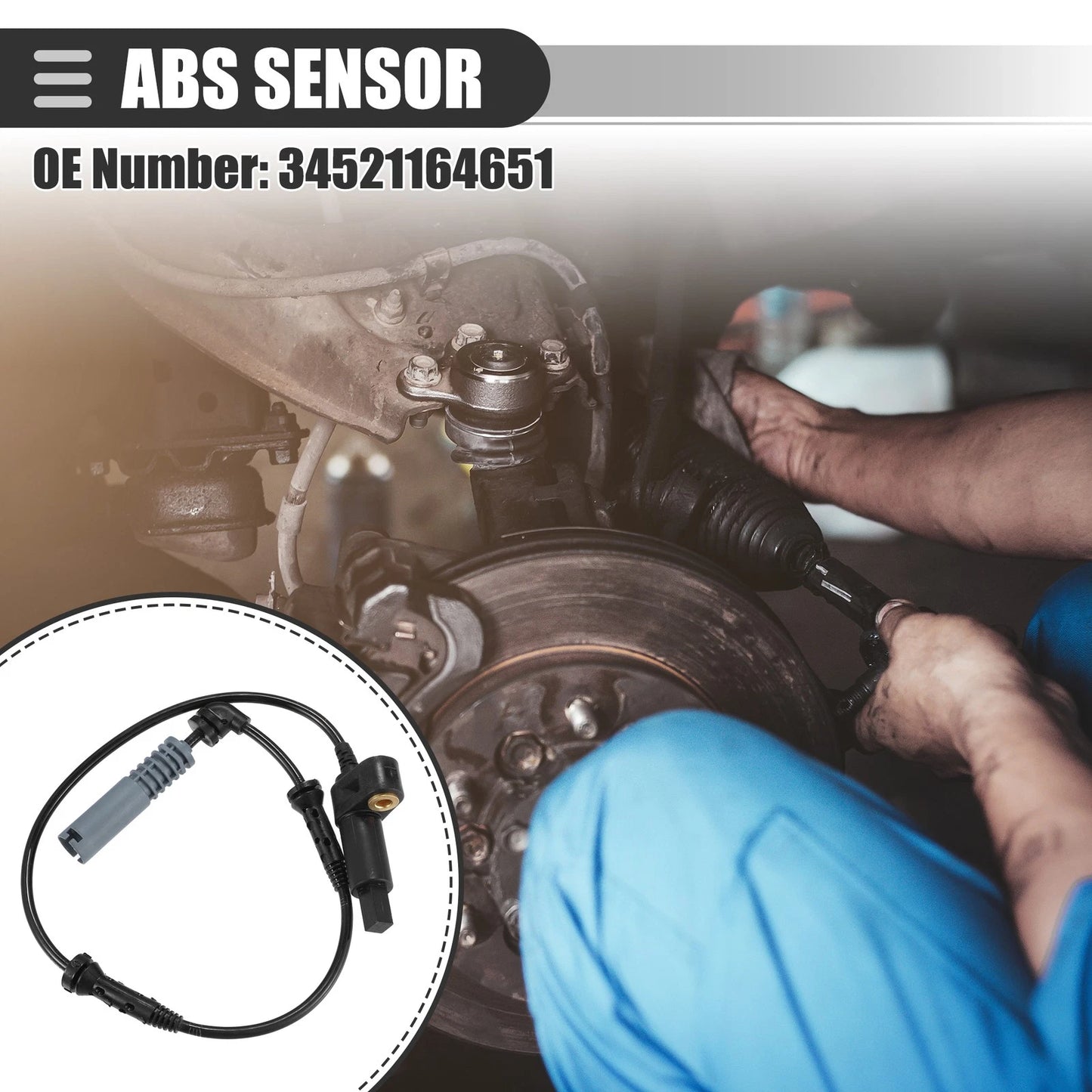 Front Left/Right ABS Wheel Speed Sensor for BMW 320i (2001-2002)