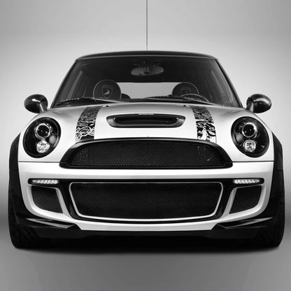2 x Headlight Bezel Trim Ring Cover Black for Mini Cooper R55 R56 R57 (2007-2015)