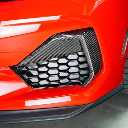 Carbon Fiber Bumper Vent Upper Splitter for  Ford Mustang 2024