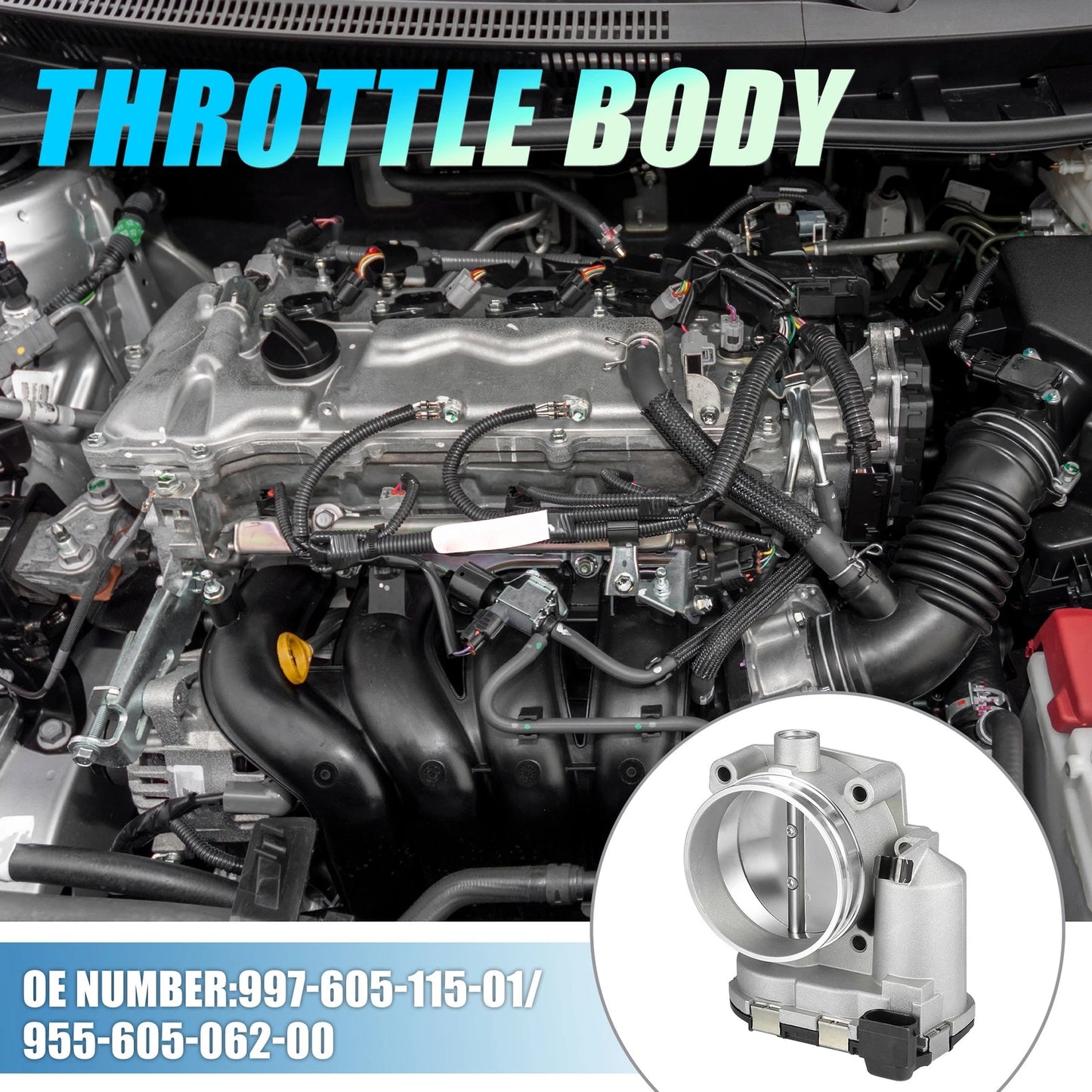 Throttle Body 3.4L 3.6L for Porsche 911 (1999-2004)