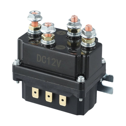 Remote Control Winch Relay Kit 12V 250A for Utility Vehicles and Lawn Mowers