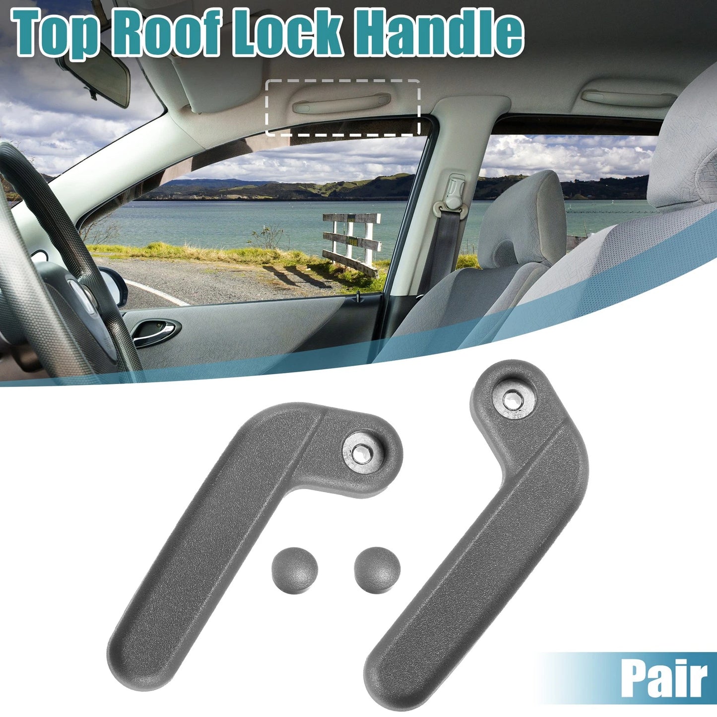 Top Roof Lock Handle Pair for Honda Del Sol (1993-1997)